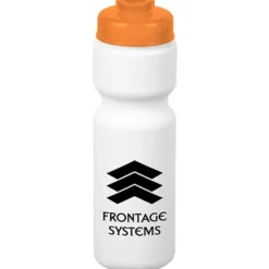 Sport Bottle with Flip Drink Lid - 28 oz - White