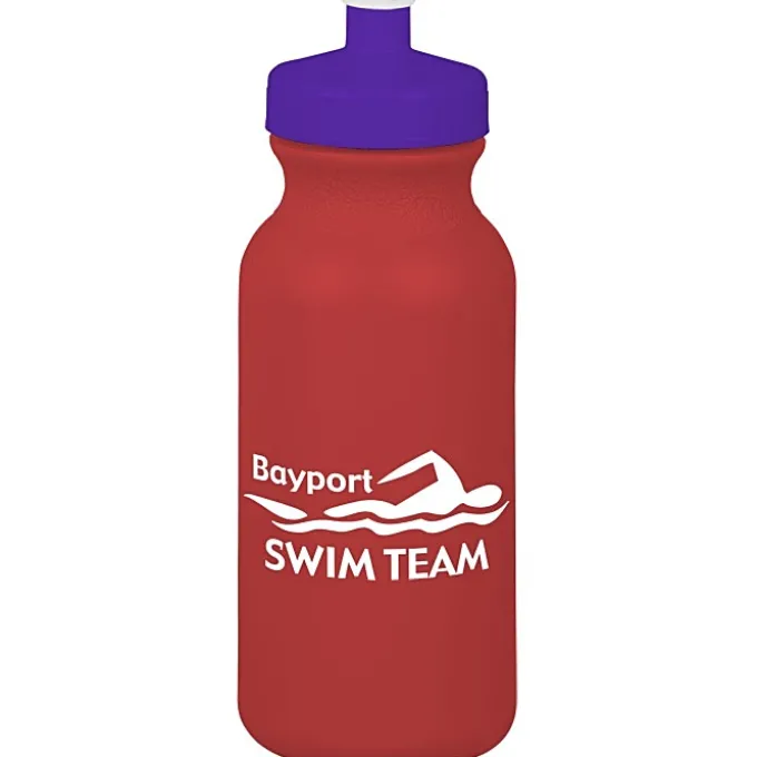 Sport Bottle with Push Pull Lid - 20 oz - Colors