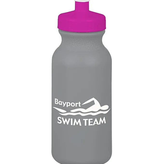 Sport Bottle with Push Pull Lid - 20 oz - Colors