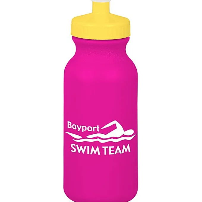 Sport Bottle with Push Pull Lid - 20 oz - Colors