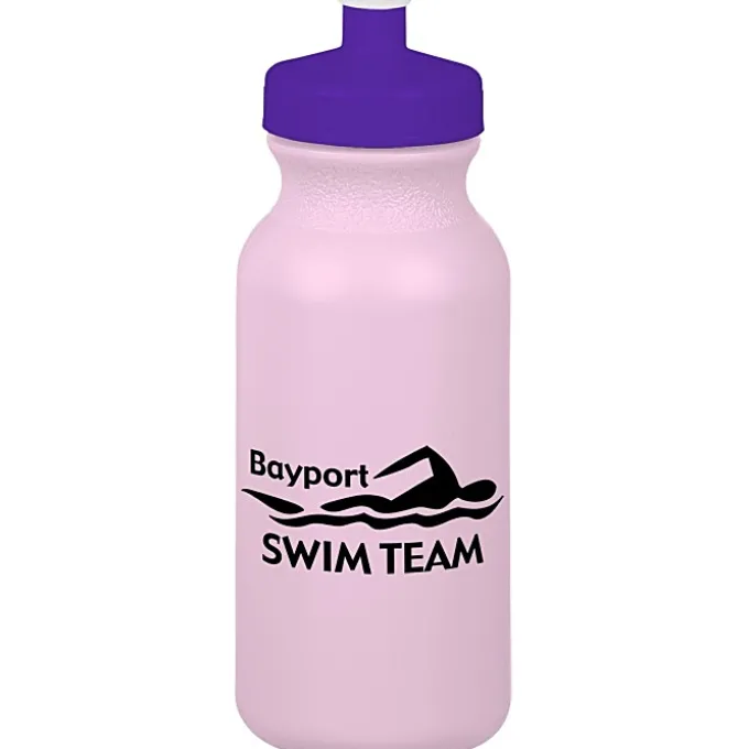 Sport Bottle with Push Pull Lid - 20 oz - Colors