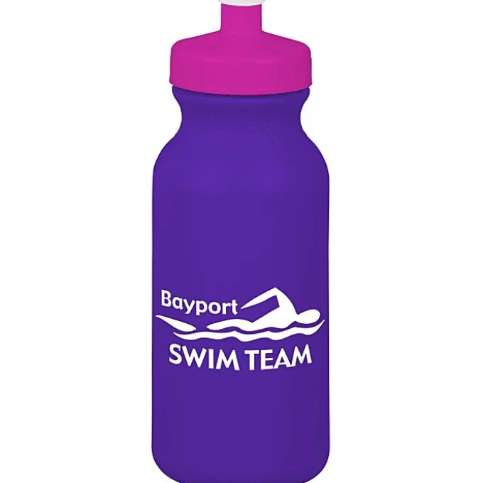 Sport Bottle with Push Pull Lid - 20 oz - Colors