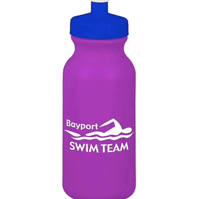 Sport Bottle with Push Pull Lid - 20 oz - Colors