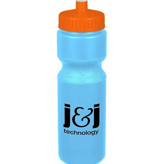Sport Bottle with Push Pull Lid - 28 oz - Colors