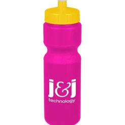 Sport Bottle with Push Pull Lid - 28 oz - Colors