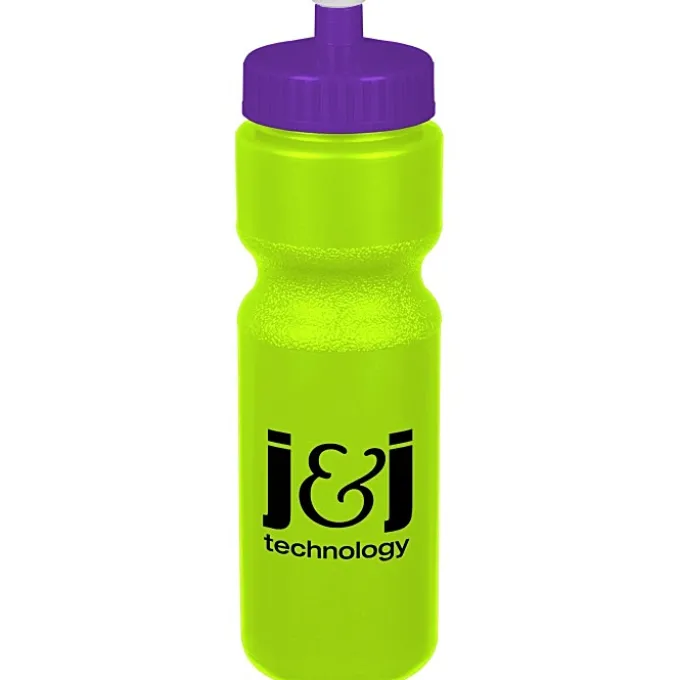 Sport Bottle with Push Pull Lid - 28 oz - Colors