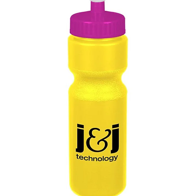 Sport Bottle with Push Pull Lid - 28 oz - Colors