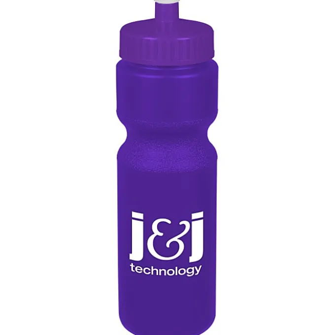 Sport Bottle with Push Pull Lid - 28 oz - Colors