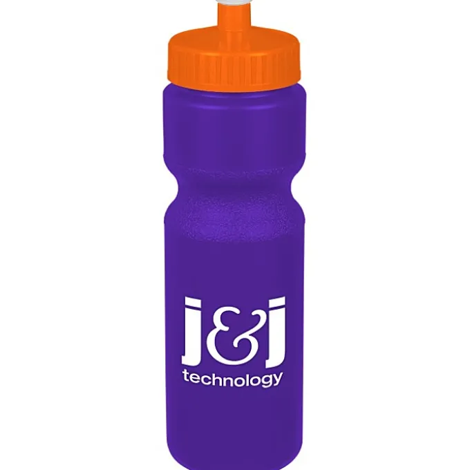 Sport Bottle with Push Pull Lid - 28 oz - Colors