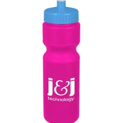 Sport Bottle with Push Pull Lid - 28 oz - Colors