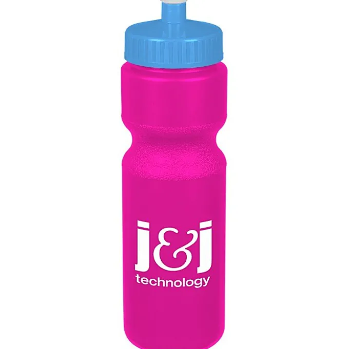 Sport Bottle with Push Pull Lid - 28 oz - Colors