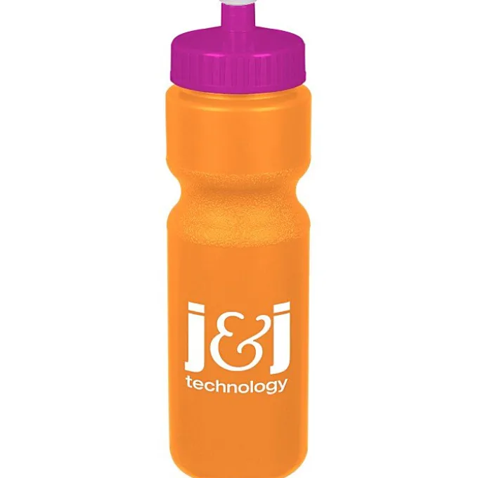 Sport Bottle with Push Pull Lid - 28 oz - Colors