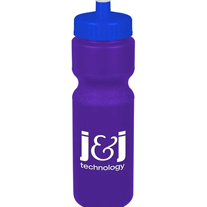 Sport Bottle with Push Pull Lid - 28 oz - Colors