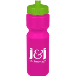 Sport Bottle with Push Pull Lid - 28 oz - Colors