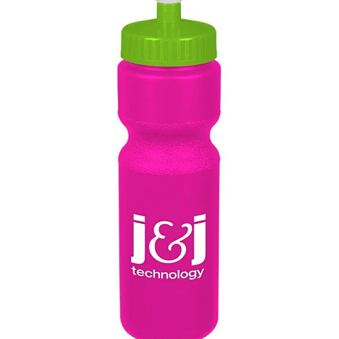 Sport Bottle with Push Pull Lid - 28 oz - Colors