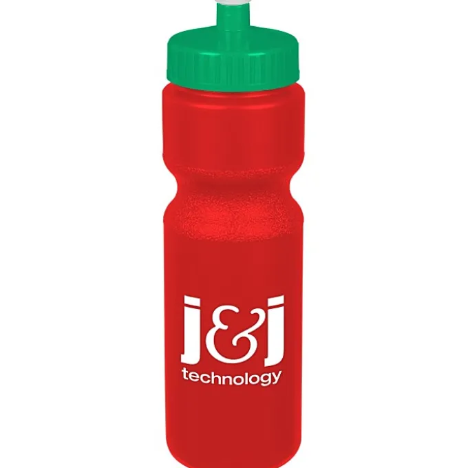 Sport Bottle with Push Pull Lid - 28 oz - Colors