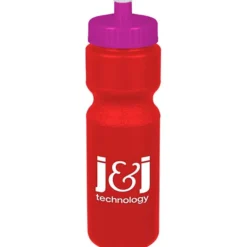 Sport Bottle with Push Pull Lid - 28 oz - Colors