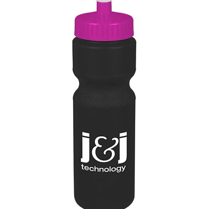 Sport Bottle with Push Pull Lid - 28 oz - Colors