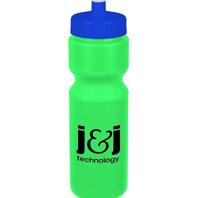 Sport Bottle with Push Pull Lid - 28 oz - Colors