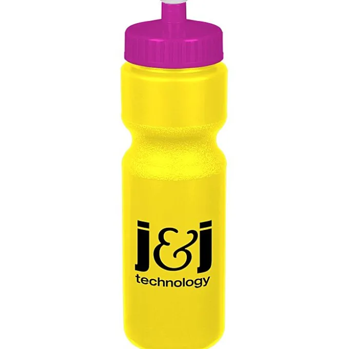 Sport Bottle with Push Pull Lid - 28 oz - Colors