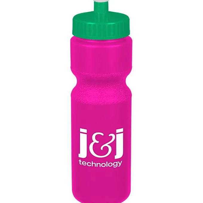 Sport Bottle with Push Pull Lid - 28 oz - Colors