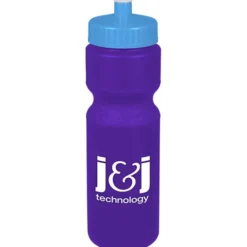 Sport Bottle with Push Pull Lid - 28 oz - Colors