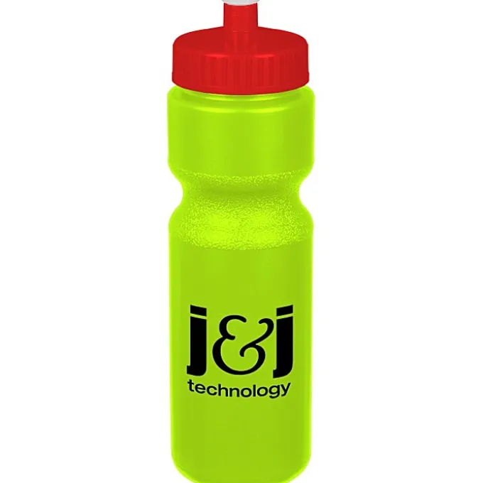 Sport Bottle with Push Pull Lid - 28 oz - Colors