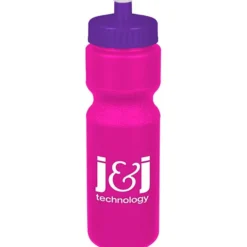 Sport Bottle with Push Pull Lid - 28 oz - Colors