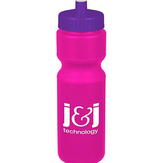 Sport Bottle with Push Pull Lid - 28 oz - Colors