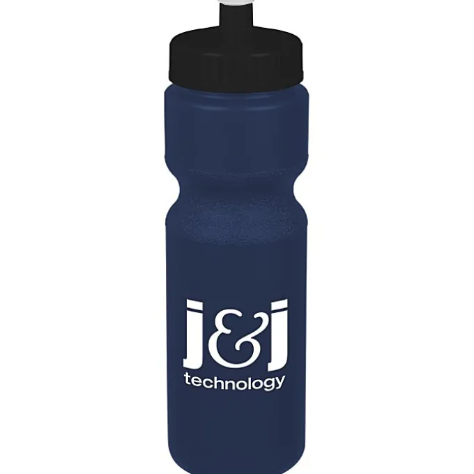 Sport Bottle with Push Pull Lid - 28 oz - Colors