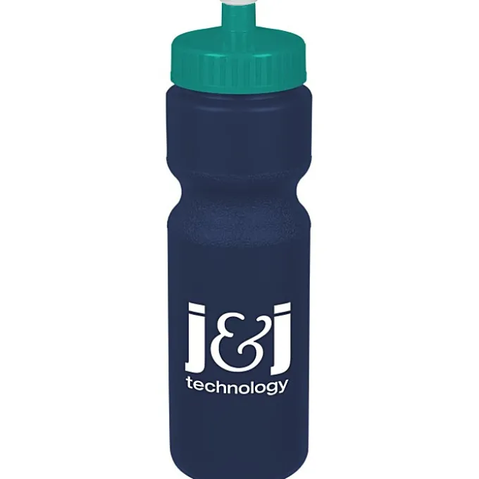Sport Bottle with Push Pull Lid - 28 oz - Colors