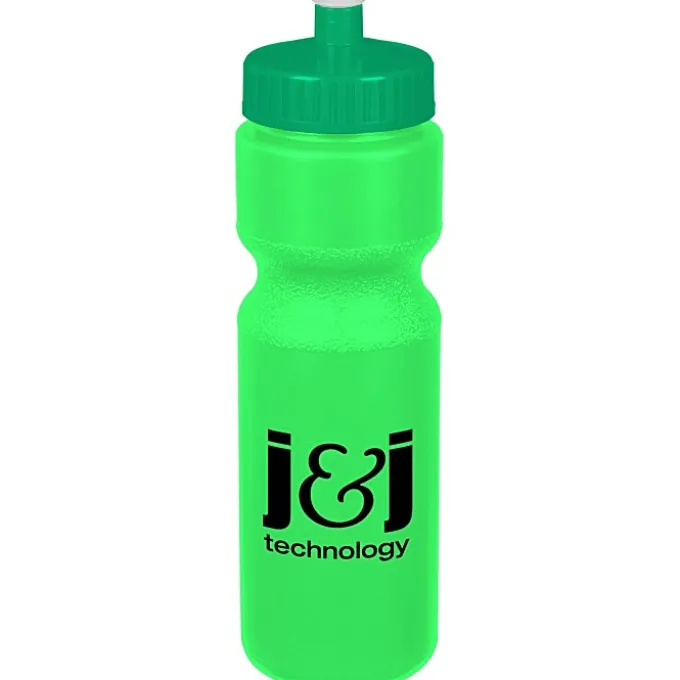 Sport Bottle with Push Pull Lid - 28 oz - Colors