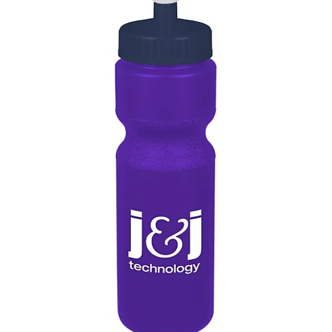 Sport Bottle with Push Pull Lid - 28 oz - Colors