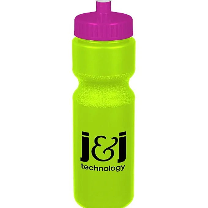 Sport Bottle with Push Pull Lid - 28 oz - Colors