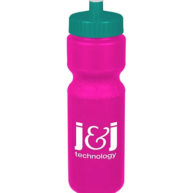Sport Bottle with Push Pull Lid - 28 oz - Colors
