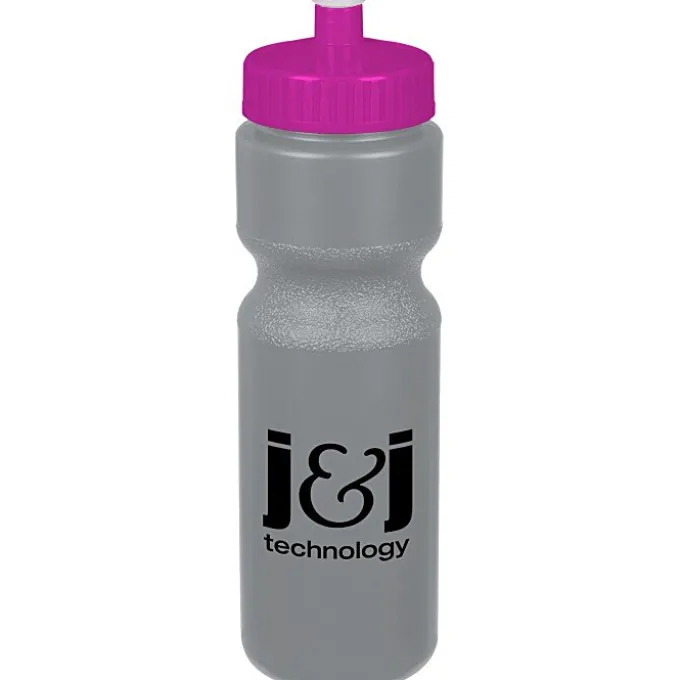 Sport Bottle with Push Pull Lid - 28 oz - Colors