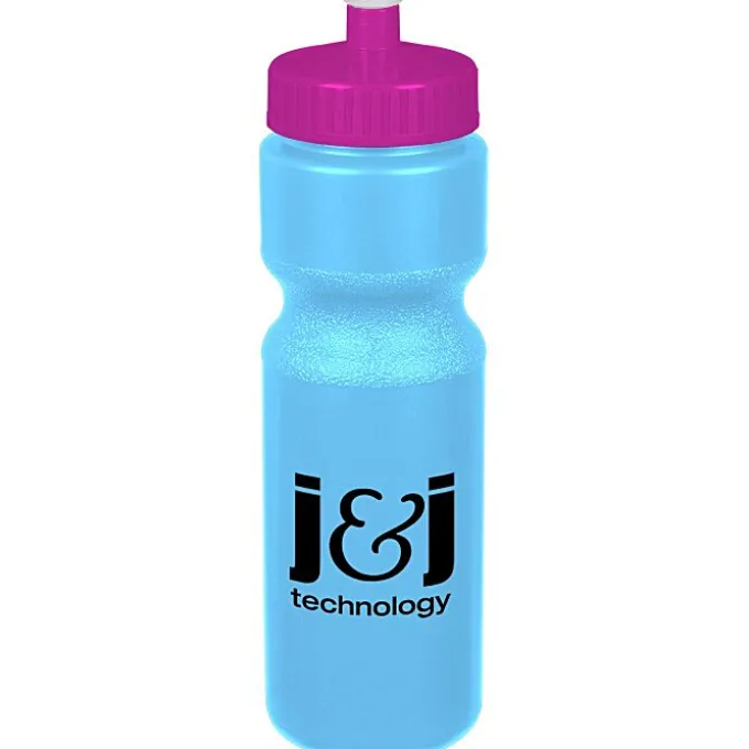 Sport Bottle with Push Pull Lid - 28 oz - Colors