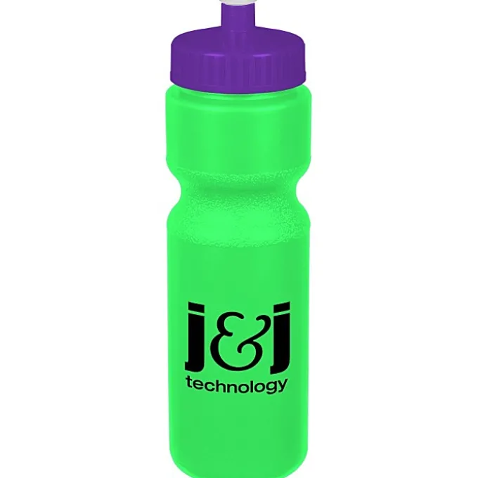 Sport Bottle with Push Pull Lid - 28 oz - Colors