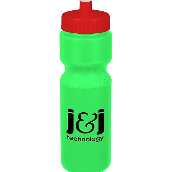 Sport Bottle with Push Pull Lid - 28 oz - Colors