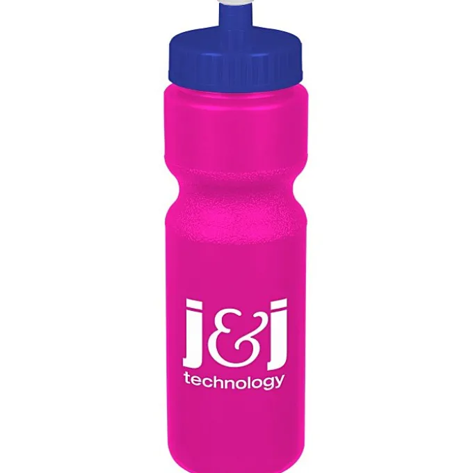 Sport Bottle with Push Pull Lid - 28 oz - Colors