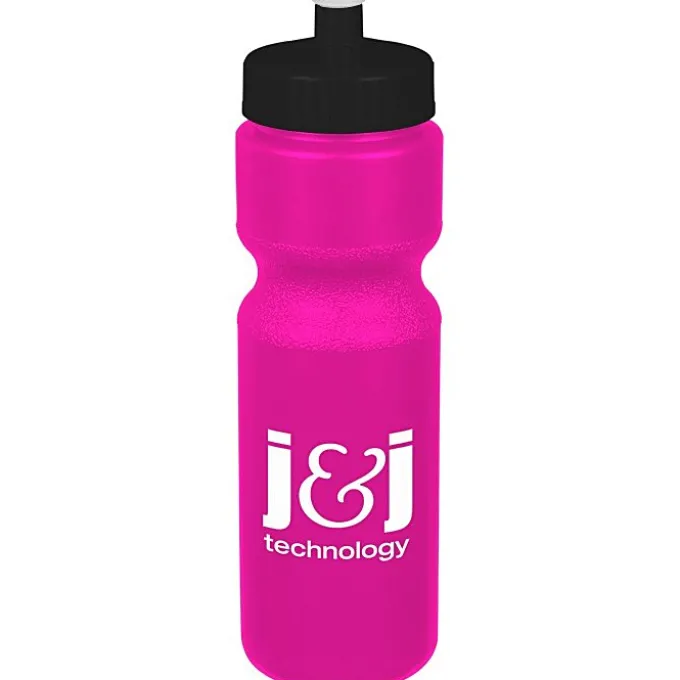 Sport Bottle with Push Pull Lid - 28 oz - Colors