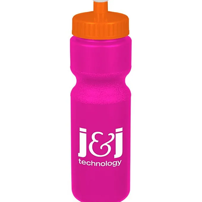 Sport Bottle with Push Pull Lid - 28 oz - Colors