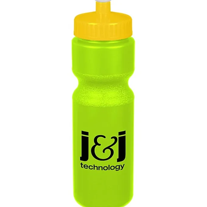 Sport Bottle with Push Pull Lid - 28 oz - Colors