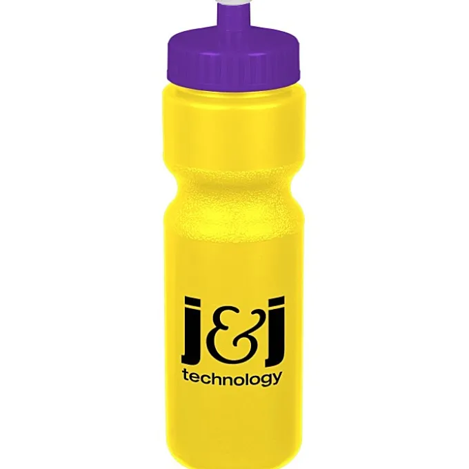 Sport Bottle with Push Pull Lid - 28 oz - Colors