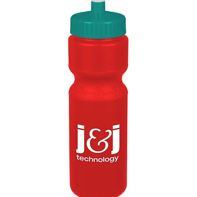 Sport Bottle with Push Pull Lid - 28 oz - Colors