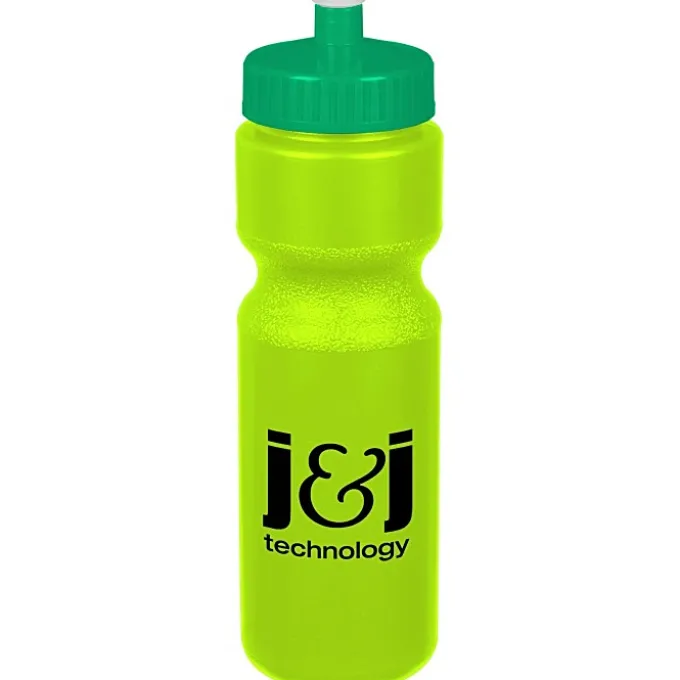 Sport Bottle with Push Pull Lid - 28 oz - Colors