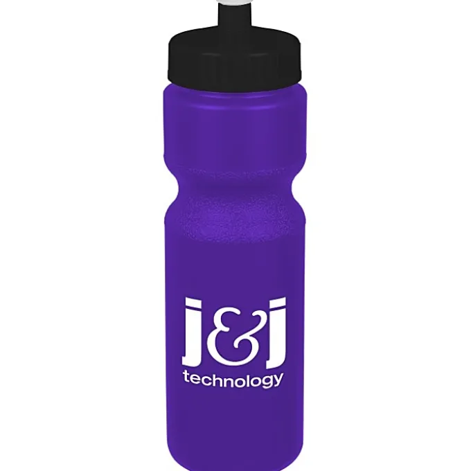 Sport Bottle with Push Pull Lid - 28 oz - Colors