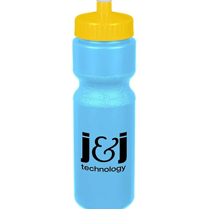 Sport Bottle with Push Pull Lid - 28 oz - Colors