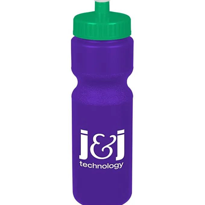 Sport Bottle with Push Pull Lid - 28 oz - Colors