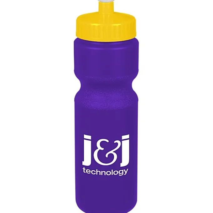 Sport Bottle with Push Pull Lid - 28 oz - Colors